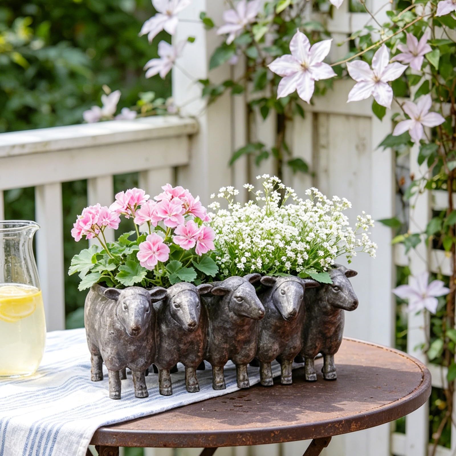 Newman House Studio Resin Sheep Planter Succulent Pot - Creative